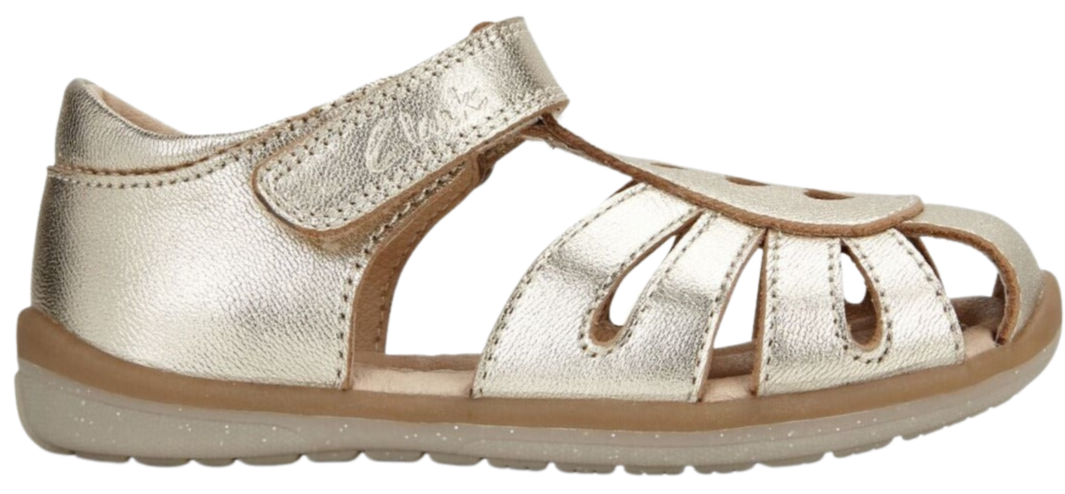 Clarks hotsell gold sandals