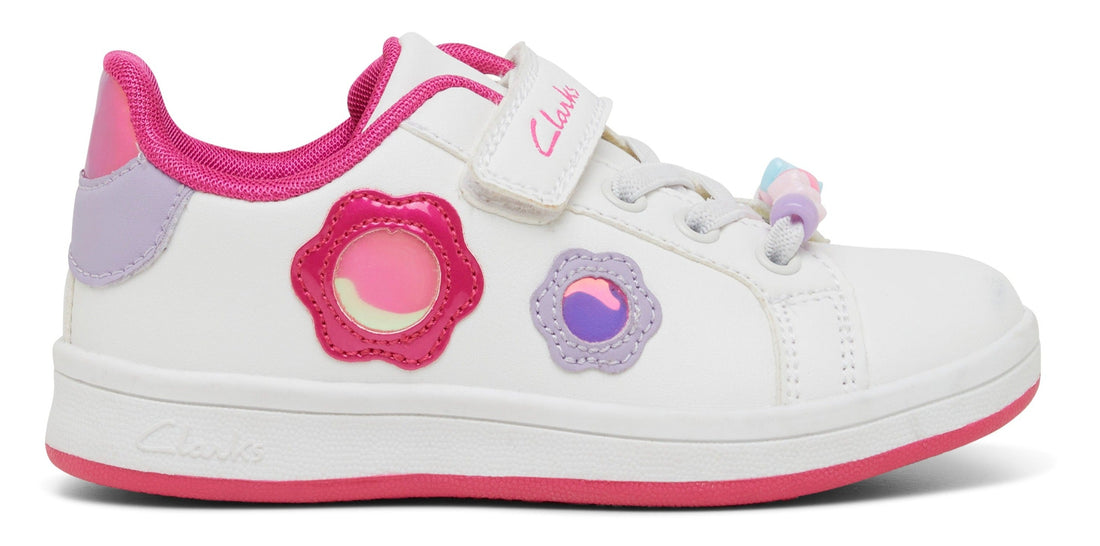 Delilah Jnr (White/Raspberry)