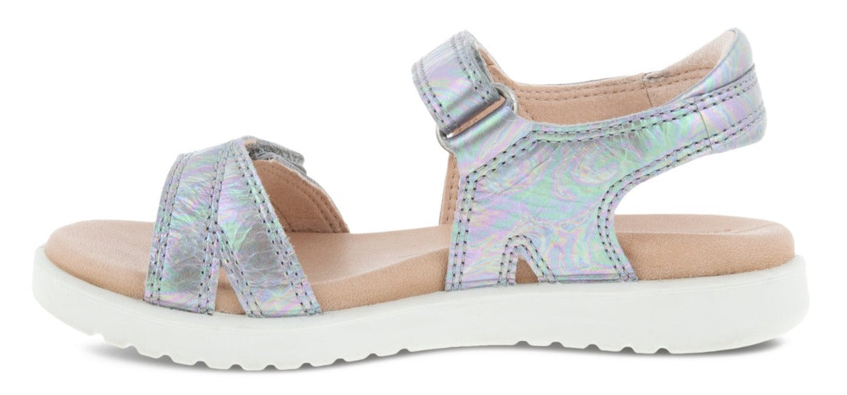 Ecco Flora Silver Sandal Little Big Feet